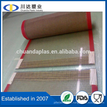 China Großhandel Lebensmittel Grade Hitzebeständige PTFE Teflon beschichtet Fiberglas offenen Mesh-Förderband